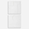 Uttermost Contours White Wall Decor, S/2