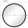 Uttermost Dandridge Round Industrial Mirror
