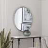 Uttermost Taza Aged White Round Mirror Uttermost Taza Aged White Round Mirror