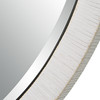 Uttermost Granada Whitewash Round Mirror