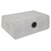 Uttermost Lalique White Shagreen Box Uttermost Lalique White Shagreen Box
