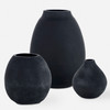 Uttermost Hearth Matte Black Vases, Set/3