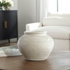 Uttermost Floreana Round White Vase
