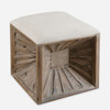 Uttermost Jia Wooden Ottoman