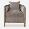 Uttermost Viaggio Gray Chenille Accent Chair