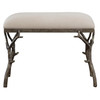 Uttermost Lismore Small Fabric Bench Uttermost Lismore Small Fabric Bench