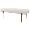 Uttermost Olivier White Bench