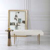 Uttermost Olivier White Bench