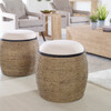 Uttermost Island Straw Accent Stool Uttermost Island Straw Accent Stool