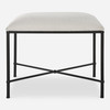 Uttermost Avenham Small Black Framed Bench