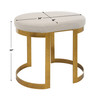 Uttermost Infinity Gold Accent Stool