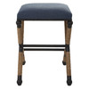 Uttermost Firth Rustic Navy Counter Stool