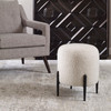 Uttermost Arles White Shearling Ottoman Uttermost Arles White Shearling Ottoman