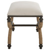 Uttermost Icaria Upholstered Small Bench