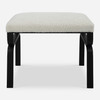 Uttermost Diverge White Shearling Small Bench