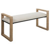 Uttermost Areca Coastal Rattan Bench Uttermost Areca Coastal Rattan Bench