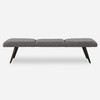 Uttermost Bowtie Charcoal Fabric Bench