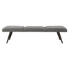 Uttermost Bowtie Charcoal Fabric Bench