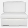 Uttermost Refuge Armless Arctic White Sofa Uttermost Refuge Armless Arctic White Sofa