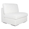 Uttermost Refuge Armless Arctic White Sofa Uttermost Refuge Armless Arctic White Sofa