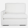 Uttermost Refuge Arctic White Left Arm Facing Sofa