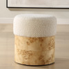 Uttermost Swirls Poplar Ivory Ottoman Uttermost Swirls Poplar Ivory Ottoman