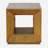 Uttermost Flair Gold Cube Table