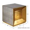 Uttermost Flair Gold Cube Table