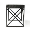 Industrial Antique Black Metal Writing Desk With 3 Drawers