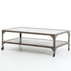 Antiqued Nickel Element Coffee Table