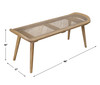 Uttermost Arne Woven Rattan Bench