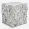 Uttermost Teak Root White Bunching Cube