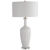 Uttermost Strauss White Ceramic Table Lamp