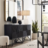 Uttermost Whiteout Mottled Glass Table Lamp
