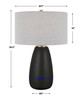 Uttermost Twilight Satin Black Table Lamp