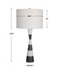 Uttermost Bandeau Banded Stone Table Lamp