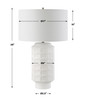 Uttermost Window Pane White Table Lamp