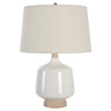 Uttermost Opal Gloss White Table Lamp