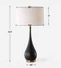Uttermost Nocturnal Black Table Lamp