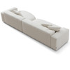 Bleecker  Off White Boucle Upholstered Contemporary Sofa 131"