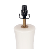 Cascade Glass Lamp Golden Base Off White Glass Table Lamp
