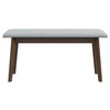 Carlos Fabric Upholstered Solid Wood Bench 36" Carlos Fabric Upholstered Solid Wood Bench 36"