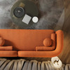 Donna Japandi Style Boucle Sofa - Orange