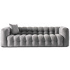 Eden Modern Tufted Chesterfield Boucle Fabric Sofa - Grey