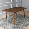 Mary Modern Style Solid Wood Rectangular Dining Kitchen Table 63" - Walnut