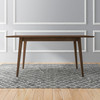 Mary Modern Style Solid Wood Rectangular Dining Kitchen Table 63" - Walnut