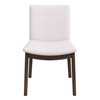 Laura  Beige Linen Solid Wood Dining Chair (Set Of 2)