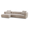 Kaynes  Boucle Sectional Sofa - Mocha