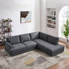 Glander  Cozy Sectional Sofa Right Facing - Grey