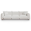 Kely  100'' Cream Boucle Upholstered Sofa Kely  100'' Cream Boucle Upholstered Sofa